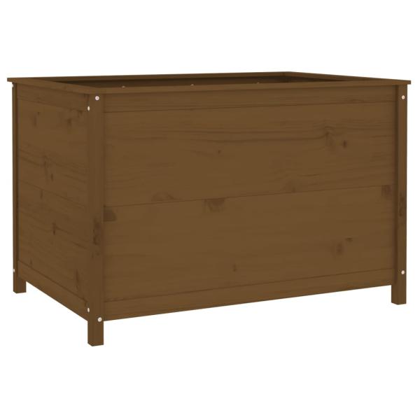 ARDEBO.de - Hochbeet Honigbraun 119,5x82,5x78 cm Massivholz Kiefer