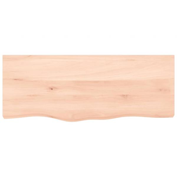 Tischplatte 100x40x(2-4) cm Massivholz Eiche Unbehandelt