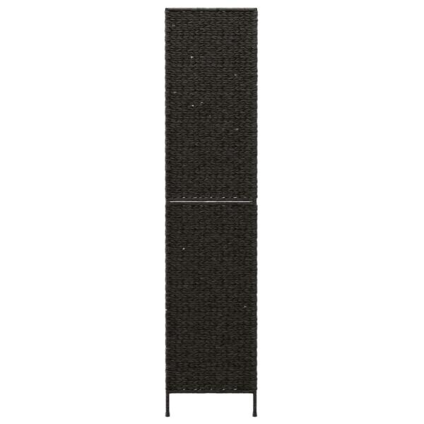 ARDEBO.de - Paravent 5-tlg. Schwarz 205x180 cm Wasserhyazinthe