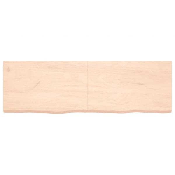 Tischplatte 160x50x(2-4) cm Massivholz Eiche Unbehandelt