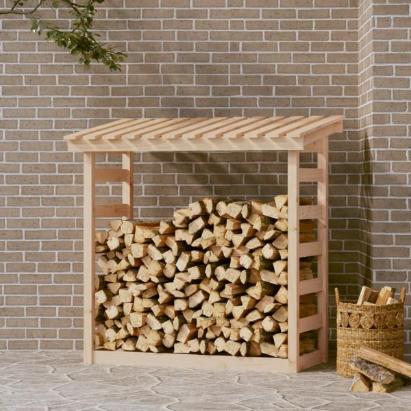 ARDEBO.de - Kaminholzregal 108x64,5x110 cm Massivholz Kiefer