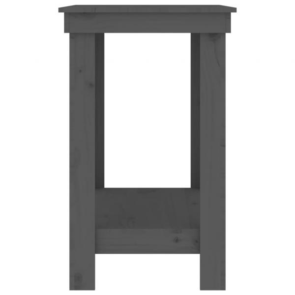 Werkbank Grau 110x50x80 cm Massivholz Kiefer