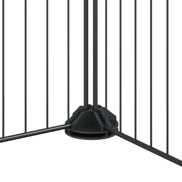 44-tlg. Haustierkäfig mit Tür Schwarz 35x35 cm Stahl