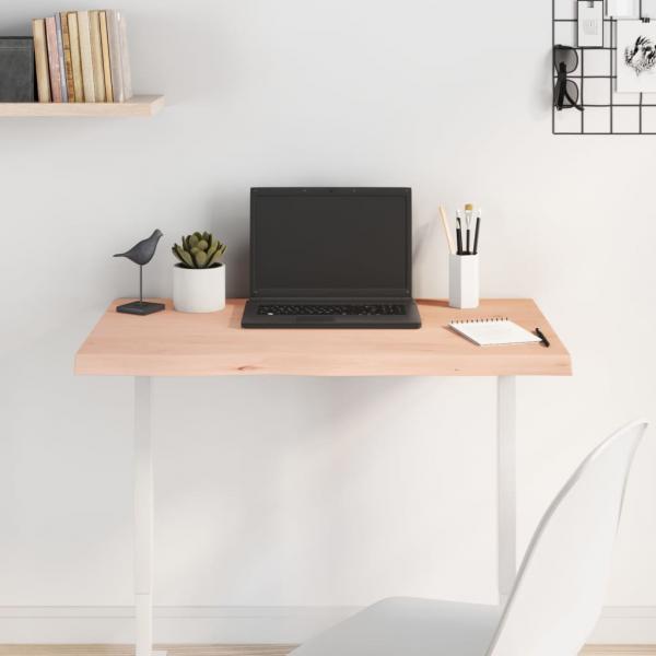 ARDEBO.de - Tischplatte 80x40x(2-4) cm Massivholz Eiche Unbehandelt