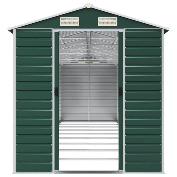 Gerätehaus Grün 191x810x198 cm Verzinkter Stahl