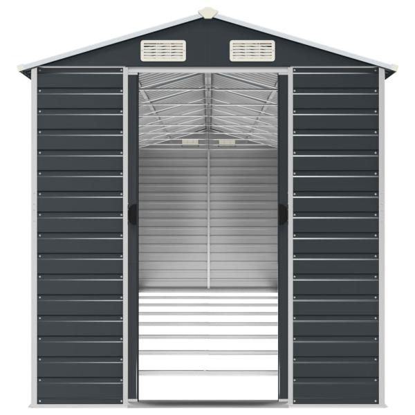 Gerätehaus Anthrazit 191x725x198 cm Verzinkter Stahl