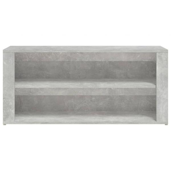 Schuhregal Betongrau 100x35x45 cm Holzwerkstoff