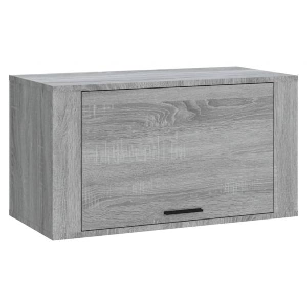 ARDEBO.de - Wand-Schuhschrank Grau Sonoma 70x35x38 cm Massivholz Kiefer