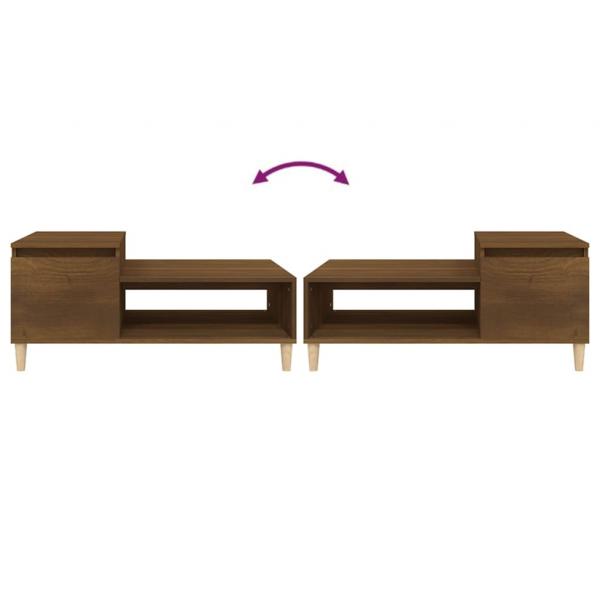 Couchtisch Braun Eichen-Optik 100x50x45 cm Holzwerkstoff