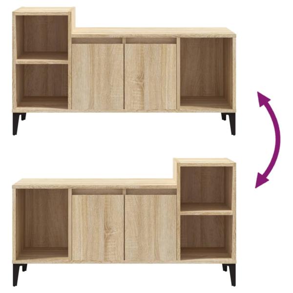 ARDEBO.de - TV-Schrank Sonoma-Eiche 100x35x55 cm Holzwerkstoff