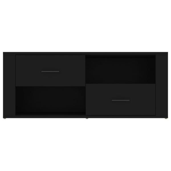 ARDEBO.de - TV-Schrank Schwarz 100x35x40 cm Holzwerkstoff
