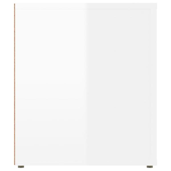 TV-Schrank Hochglanz-Weiß 100x35x40 cm Holzwerkstoff