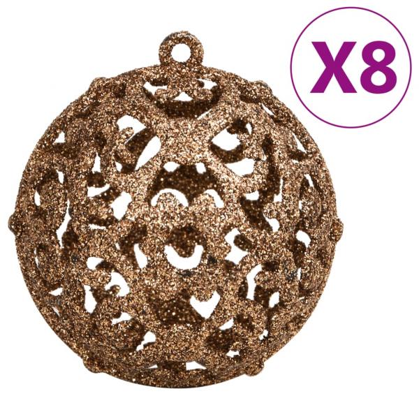111-tlg. Weihnachtskugel-Set Rosegold Polystyrol