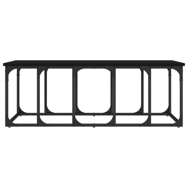 Couchtisch Schwarz 100x50x35,5 cm Holzwerkstoff