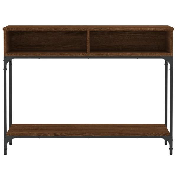 Konsolentisch Braun Eichen-Optik 100x30,5x75 cm Holzwerkstoff