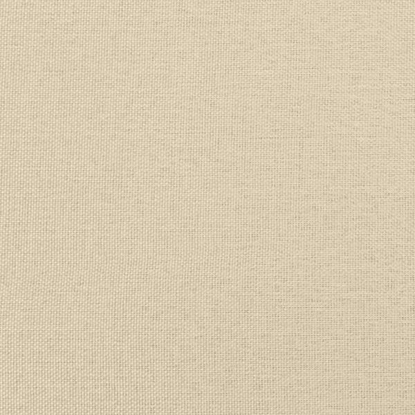 Tagesbett Ausziehbar Creme 80x200 cm Stoff