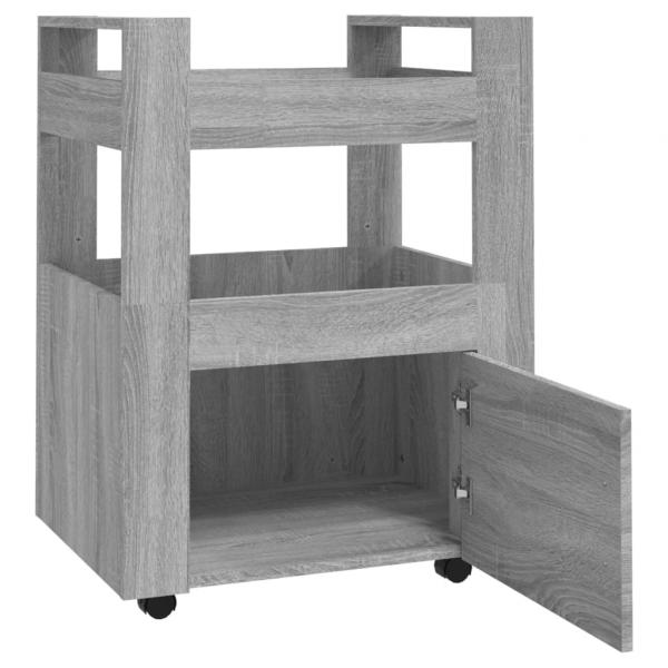 Küchenwagen Grau Sonoma 60x45x80 cm Holzwerkstoff