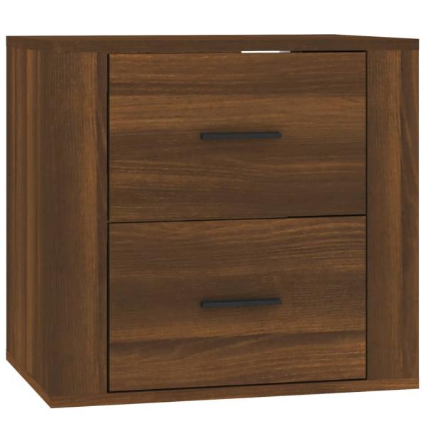 Wand-Nachttisch Braun Eichen-Optik 50x36x47 cm