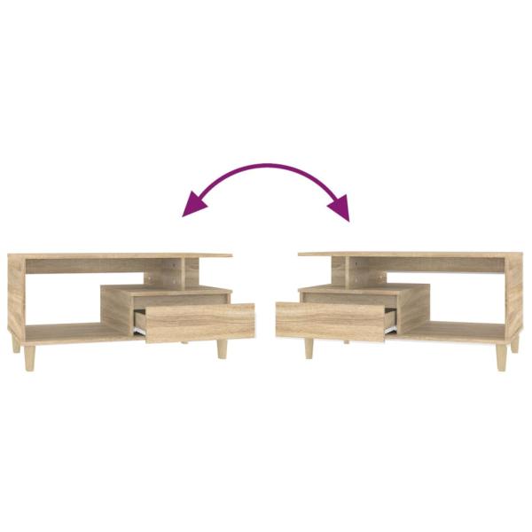 Couchtisch Sonoma-Eiche 90x49x45 cm Holzwerkstoff