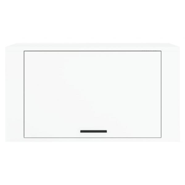 Wand-Schuhschrank Hochglanz-Weiß 70x35x38 cm Holzwerkstoff