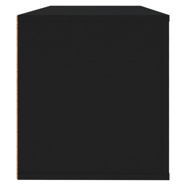 Wand-Schuhschrank Schwarz 100x35x38 cm Holzwerkstoff