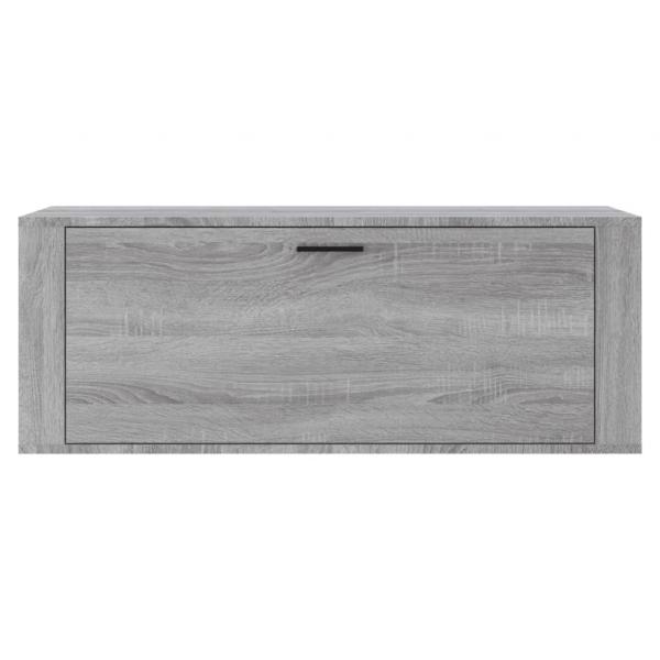 Wand-Schuhschrank Grau Sonoma 100x35x38 cm Holzwerkstoff
