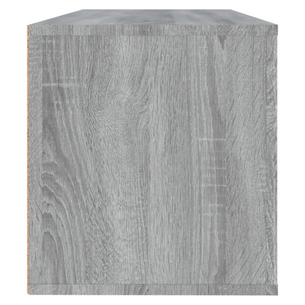 Wand-Schuhschrank Grau Sonoma 100x35x38 cm Holzwerkstoff