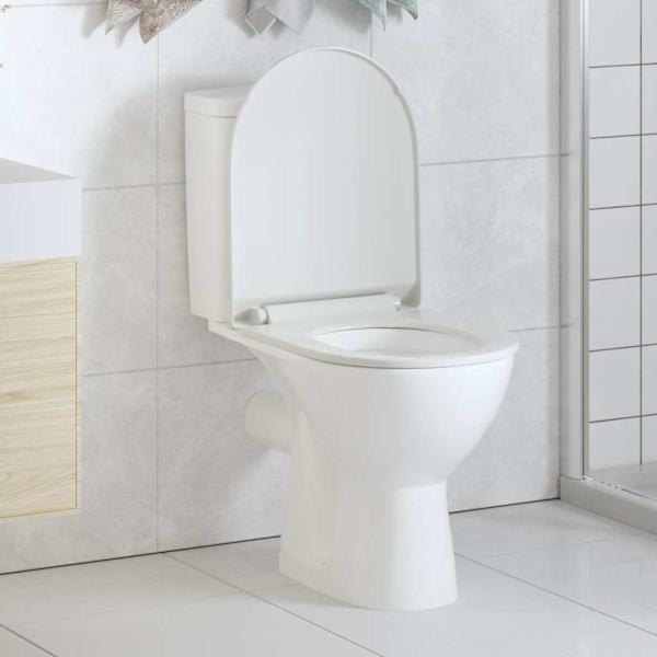 Toilettensitz mit Absenkautomatik und Quick-Release-Design Weiß