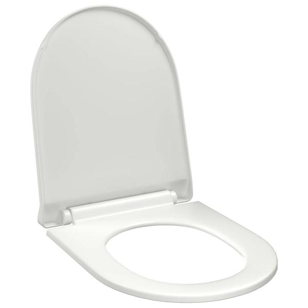 Toilettensitz mit Absenkautomatik und Quick-Release-Design Weiß