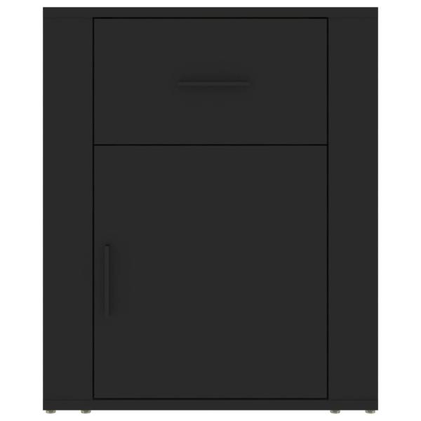 Nachttisch Schwarz 50x36x60 cm Holzwerkstoff