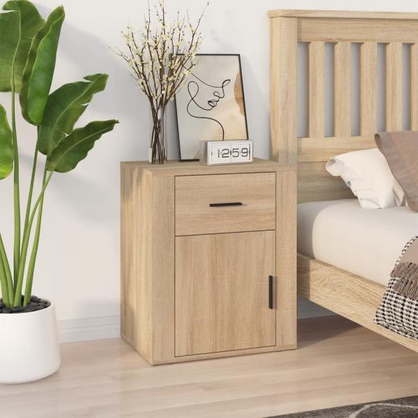 ARDEBO.de - Nachttisch Sonoma-Eiche 50x36x60 cm Holzwerkstoff