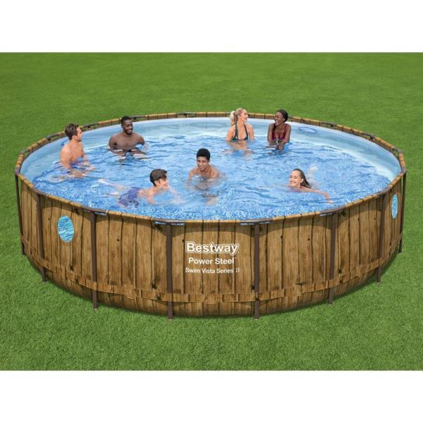 ARDEBO.de - Bestway Power Steel Swimmingpool Set 549x122 cm