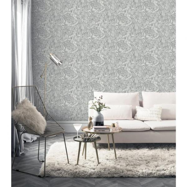 ARDEBO.de - DUTCH WALLCOVERINGS Tapete Liquid Marble Grau