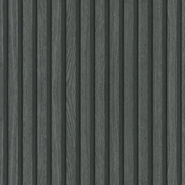 Noordwand Tapete Botanica Wooden Slats Schwarz und Grau