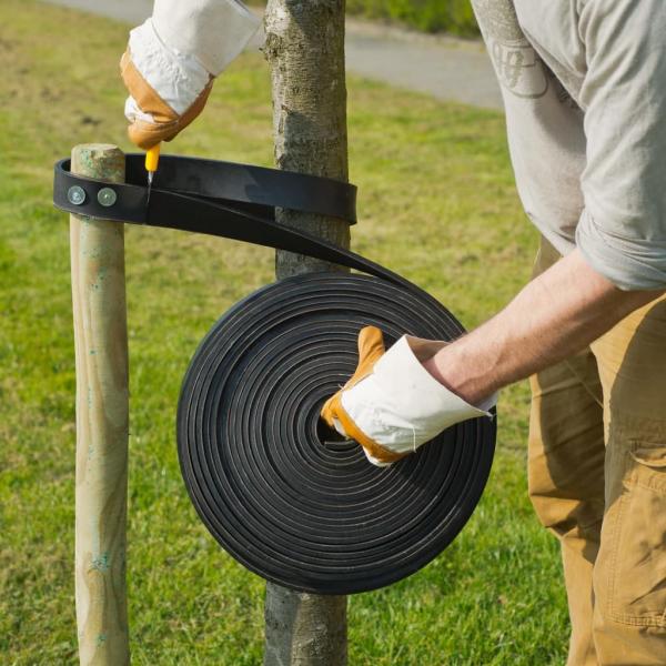 ARDEBO.de - Nature Baumband 4cmx15m Schwarz