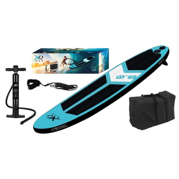 ARDEBO.de - XQ Max Surfboard 245 cm Blau und Schwarz