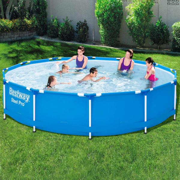 ARDEBO.de - Bestway Swimmingpool mit Rahmen Steel Pro 366x76 cm