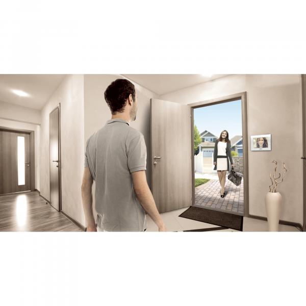 Legrand Video-Türsprechanlage mit 2-Draht-Anschluss, 4,3 Zoll Farbmonitor und Weitwinkelkamera, 1-/2-Familienhaus-Set