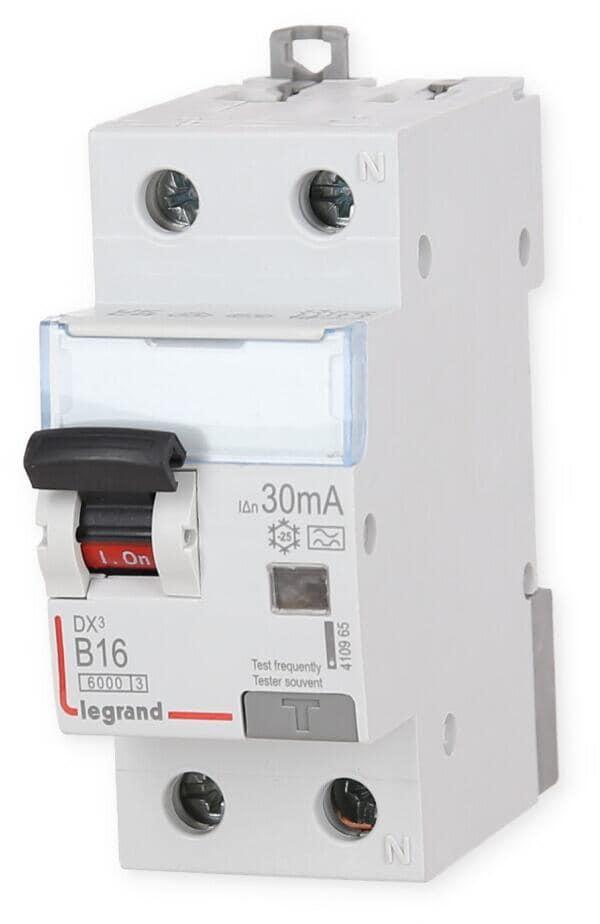 ARDEBO.de Legrand 410965 FI/LS-Schutzschalterkombination, DX3, B-Charakteristik, 16A, 1P+N, 6kA, 30mA, Typ-A