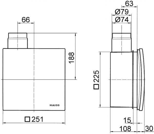 Maico ER 60 VZ 15 Ventilatoreinsatz, 21W, 230V (0084.0108)