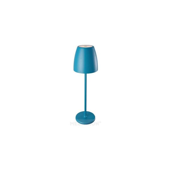 ARDEBO.de Megatron TAVOLA Akku-Tischleuchte 2W, Up & Down, 350lm, 2700K, blau (MT68053)