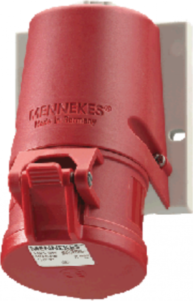 ARDEBO.de Mennekes (1343) Wandsteckdose mit TwinCONTACT