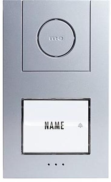 ARDEBO.de M-E Vistus AD ALU 410 S Audio Zusatz-Außenstation, Aufputz, 1-Familienhaus, silber (41004)