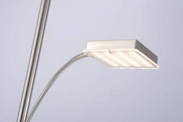 LeuchtenDirekt LED Deckenfluter mit Lesearm, 26W, 2900lm, Stahl (11710-55)