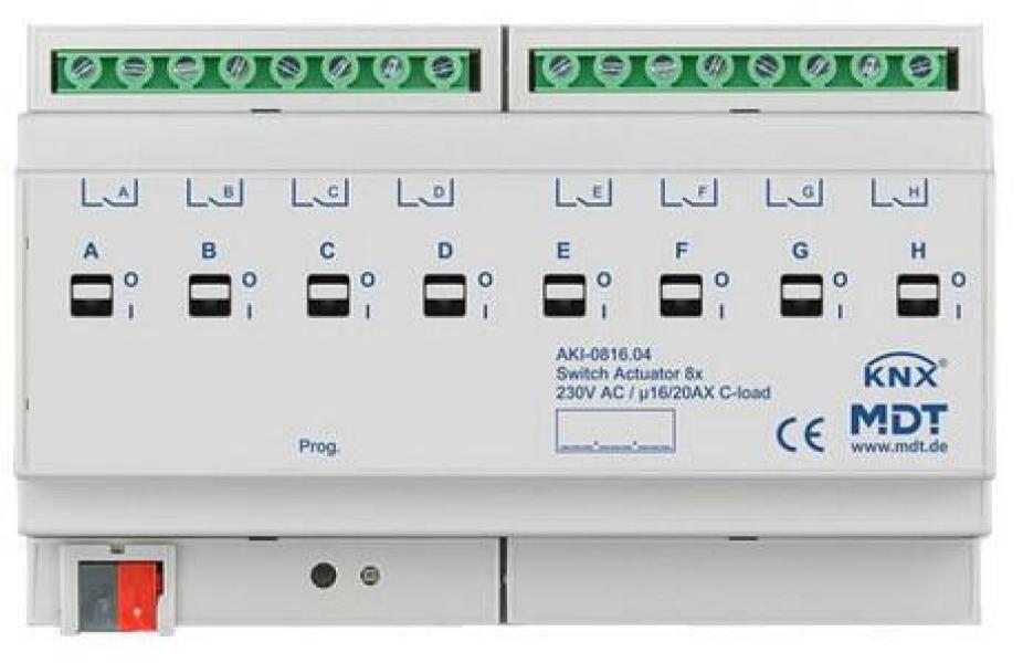 ARDEBO.de MDT AKI-0816.04 Schaltaktor 8-fach, 230VAC, 16/20A