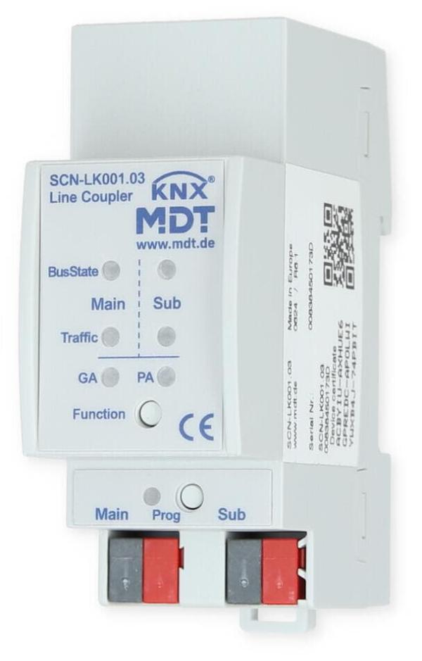 MDT SCN-LK001.03 Linienkoppler, 2 Teilungseinheiten REG, mit KNX Data Secure Funktion