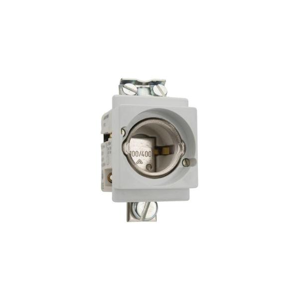 ARDEBO.de Mersen 01722.470000 Sicherungssockel D03 NEOZED, 1-polig, mit Berührungsschutz, Schellen Schraubanschluss (F216067)