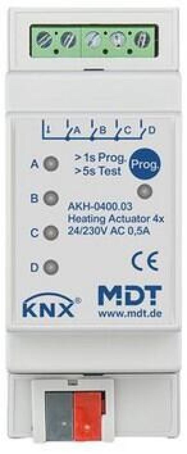 ARDEBO.de MDT AKH-0400.03 Heizungsaktor 4-fach 2TE REG