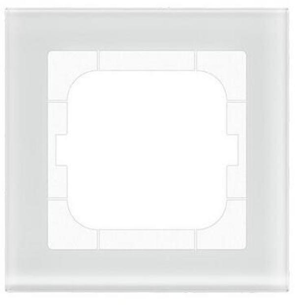 ARDEBO.de MDT BE-GTR163W.01 Glasrahmen 1-fach für 63mm Programm, Weiß