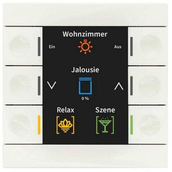ARDEBO.de MDT BE-TAS86.02 Taster Smart 86 Farbdisplay, weiß